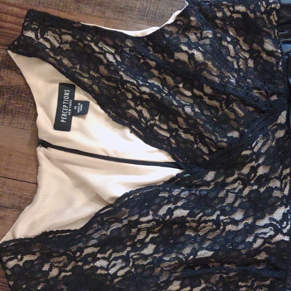 Perceptions Black Lace Dress size 14 - Picture 3 of 6